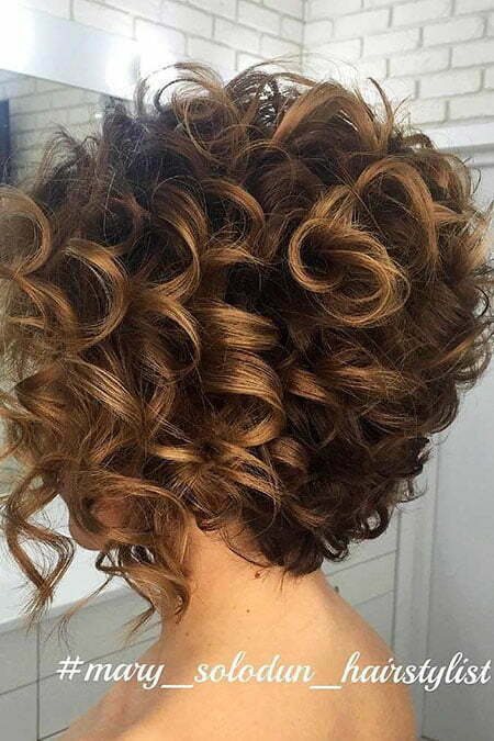 Curly Updo Short Work